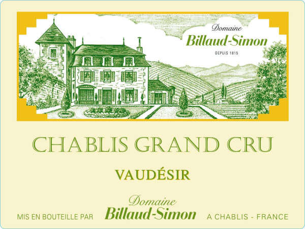 Rượu vang trằng Billaud-Simon Chablis Vaudesir Grand Cru 2018