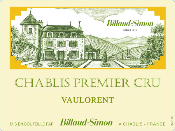 Rượu vang trằng Billaud-Simon Chablis Vaulorent Premier Cru 2018