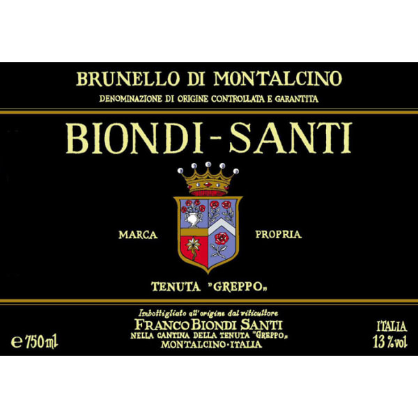 Rượu vang đỏ Biondi-Santi Brunello di Montalcino Tenuta Greppo 1995