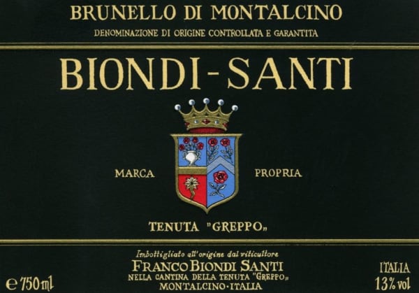 Rượu vang đỏ Biondi-Santi Tenuta Greppo Brunello di Montalcino 2006