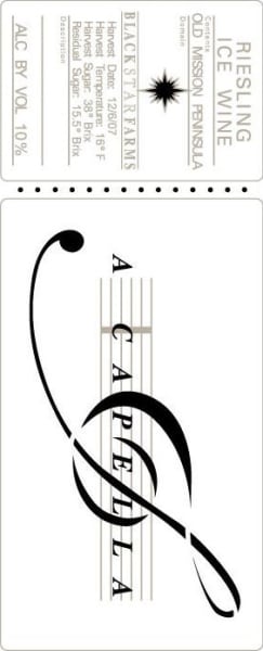 Rượu vang trằng Black Star Farms A Capella Ice Wine Riesling 2013