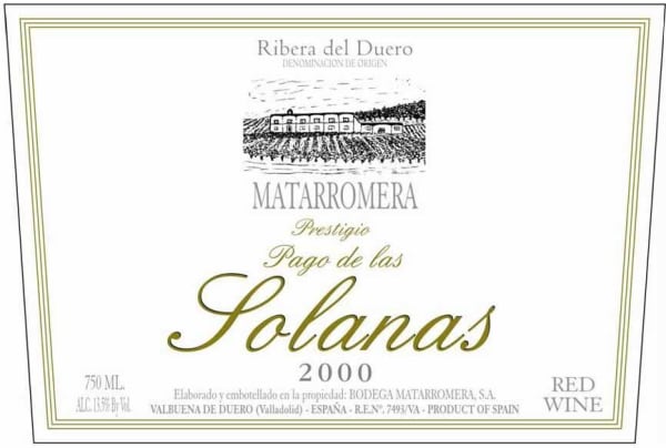 Rượu vang đỏ Bodegas Matarromera Prestigio Pago de las Solanas 2000