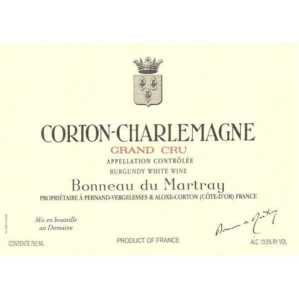 Rượu vang trằng Bonneau du Martray Corton Charlemagne Grand Cru 2008