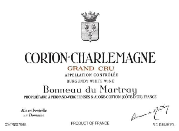 Rượu vang trằng Bonneau du Martray Corton Charlemagne Grand Cru 2014