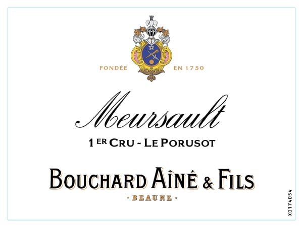 Rượu vang trằng Bouchard Aine & Fils Meursault Le Porusot Premier Cru 2021