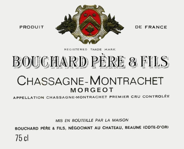 Rượu vang trằng Bouchard Pere & Fils Chassagne-Montrachet Morgeot Premier Cru 2015