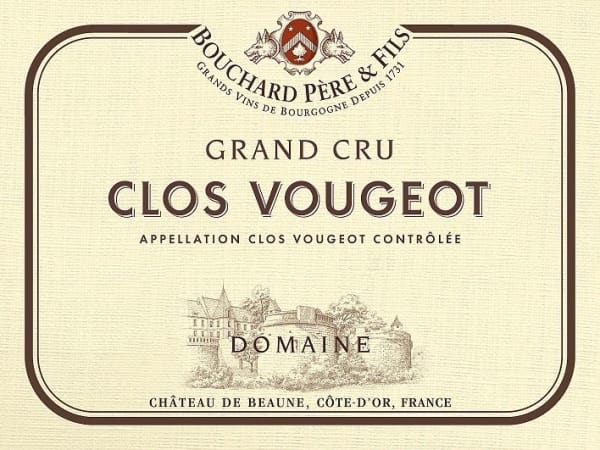 Rượu vang đỏ Bouchard Pere & Fils Clos Vougeot Grand Cru 2015