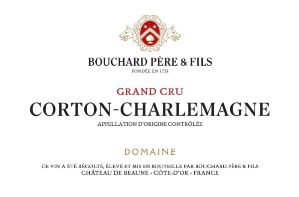 Rượu vang trằng Bouchard Pere & Fils Corton-Charlemagne Grand Cru (chai Magnum 1,5 lít) 2017