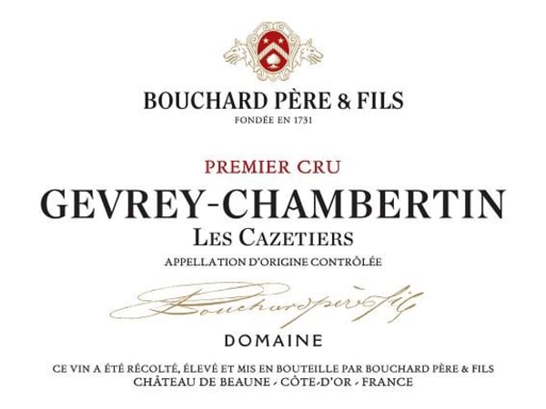 Rượu vang đỏ Bouchard Pere & Fils Gevrey-Chambertin Les Cazetiers Premier Cru 2017