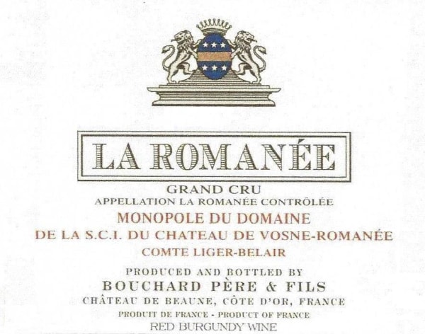 Rượu vang đỏ Bouchard Pere & Fils La Romanee Grand Cru 1990