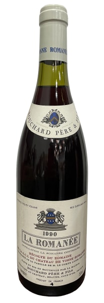 Rượu vang đỏ Bouchard Pere & Fils La Romanee Grand Cru (slightly stained label) 1990