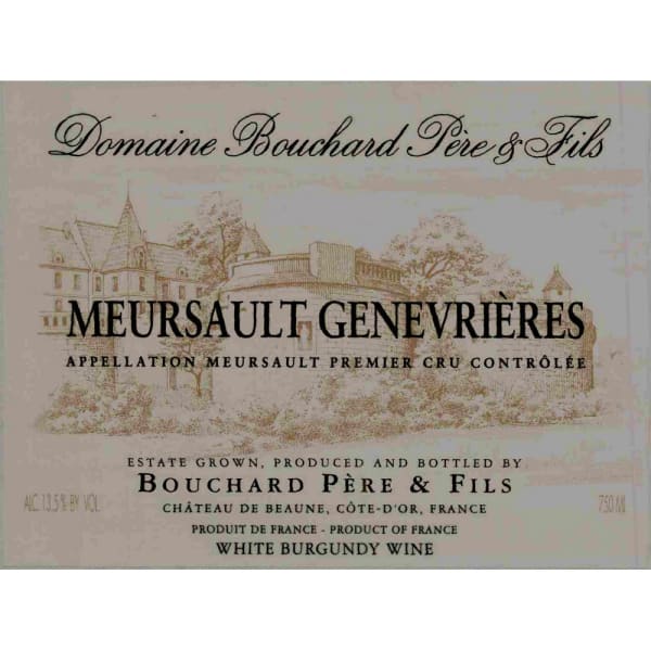 Rượu vang trằng Bouchard Pere & Fils Meursault Genevrieres Premier Cru 2006
