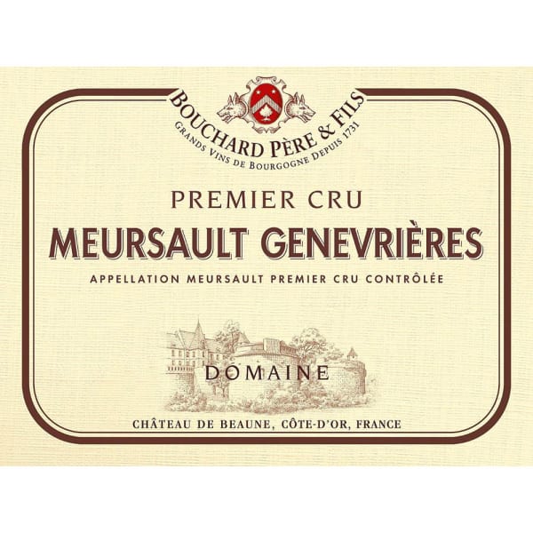 Rượu vang trằng Bouchard Pere & Fils Meursault Genevrieres Premier Cru 2015