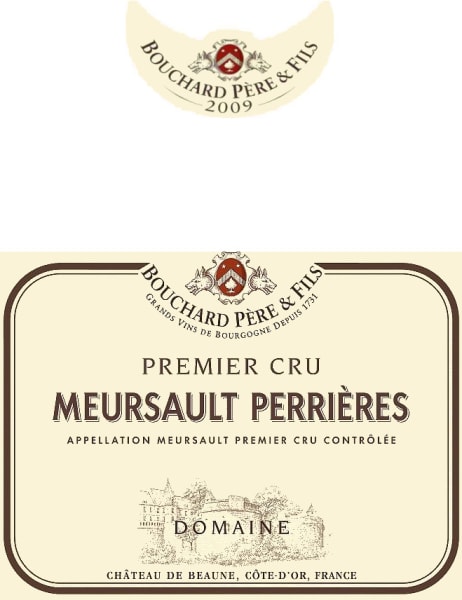 Rượu vang trằng Bouchard Pere & Fils Meursault Perrieres Premier Cru 2009