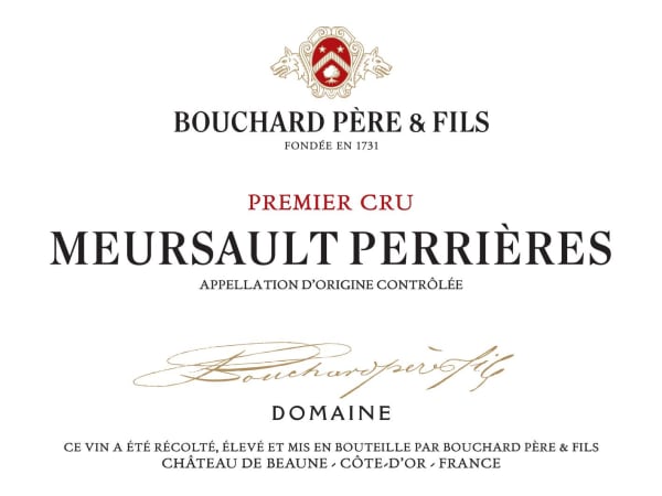 Rượu vang trằng Bouchard Pere & Fils Meursault Perrieres Premier Cru 2020