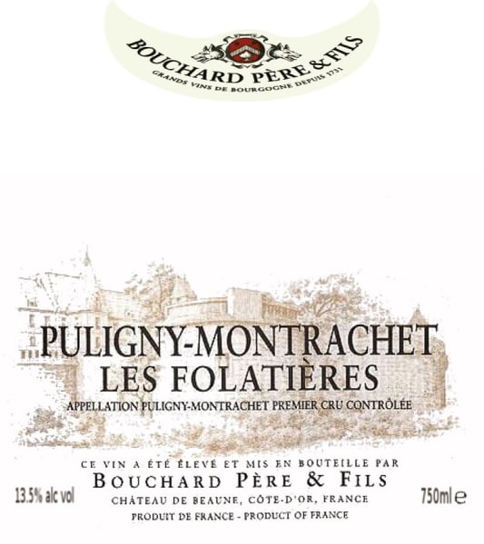 Rượu vang trằng Bouchard Pere & Fils Puligny-Montrachet Les Folatieres 2007