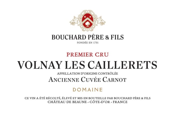 Rượu vang đỏ Bouchard Pere & Fils Volnay Caillerets Ancienne Cuvee Carnot Premier Cru (chai Magnum 1,5 lít) 2018