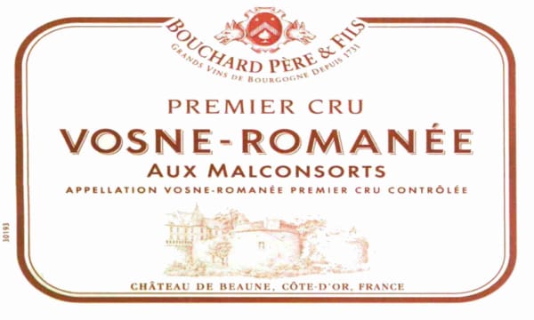 Rượu vang đỏ Bouchard Pere & Fils Vosne-Romanee Aux Malconsorts Premier Cru 2007