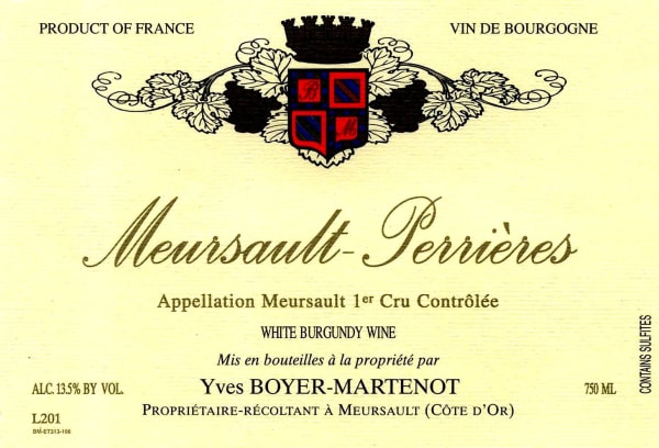 Rượu vang trằng Boyer-Martenot Meursault Perrieres Premier Cru 2017