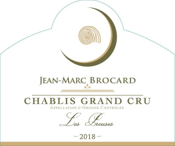 Rượu vang trằng Brocard Chablis Les Preuses Grand Cru 2018