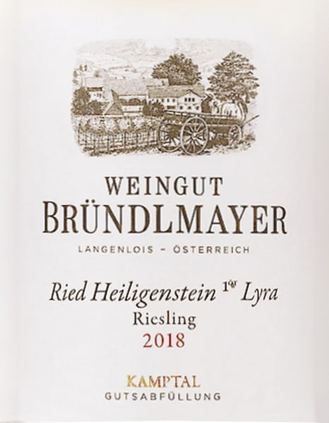 Rượu vang trằng Brundlmayer Zobinger Heiligenstein Lyra Riesling 2018