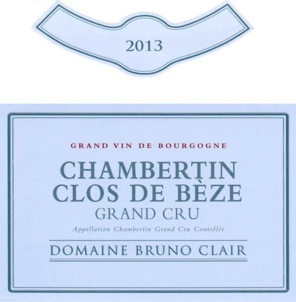 Rượu vang đỏ Bruno Clair Chambertin-Clos de Beze Grand Cru 2013