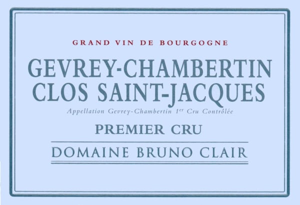 Rượu vang đỏ Bruno Clair Gevrey-Chambertin Clos Saint-Jacques 2013
