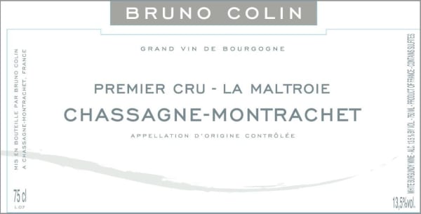 Rượu vang trằng Bruno Colin Chassagne-Montrachet Maltroie Premier Cru 2015