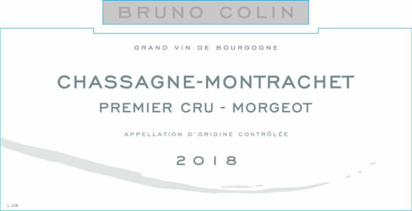 Rượu vang trằng Bruno Colin Chassagne-Montrachet Morgeot Premier Cru 2018