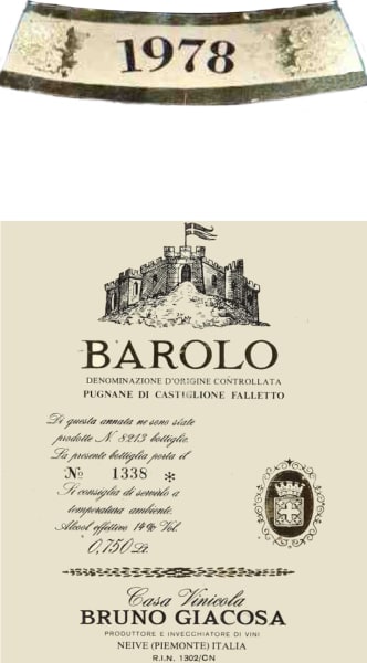 Rượu vang đỏ Bruno Giacosa Arione di Serralunga d'Alba 1978