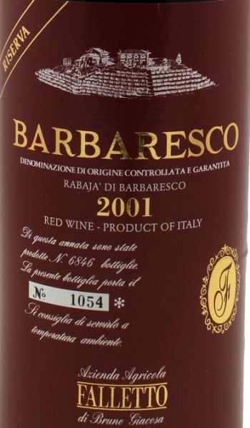 Rượu vang đỏ Bruno Giacosa Barbaresco Rabaja Riserva 2001