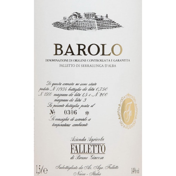 Rượu vang đỏ Bruno Giacosa Barolo Falletto 1996