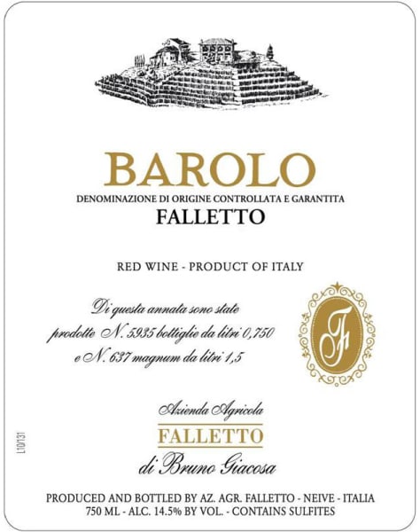 Rượu vang đỏ Bruno Giacosa Barolo Falletto 2004