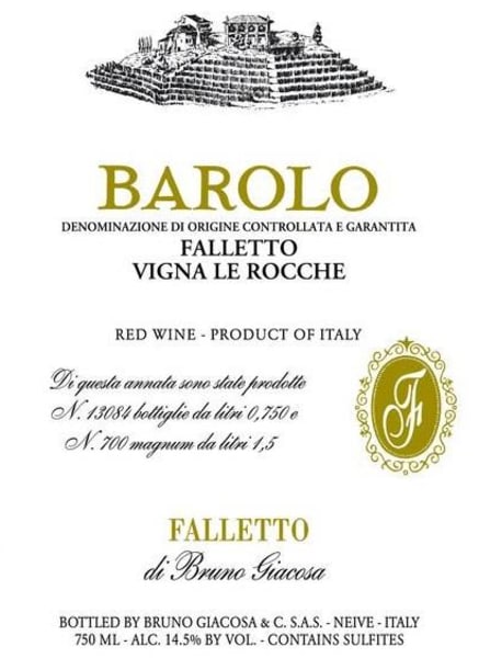 Rượu vang đỏ Bruno Giacosa Barolo Falletto 2017