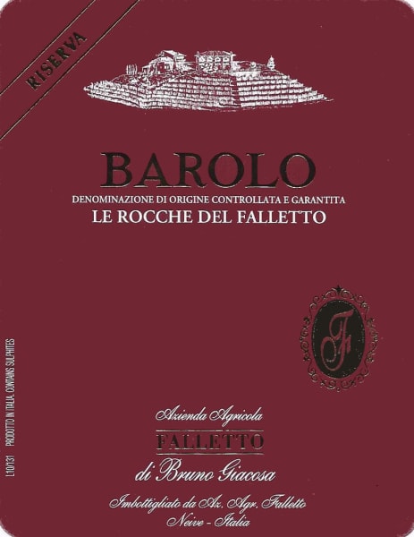 Rượu vang đỏ Bruno Giacosa Barolo Falletto Riserva 2008