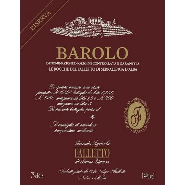 Rượu vang đỏ Bruno Giacosa Barolo Le Rocche del Falletto 2009