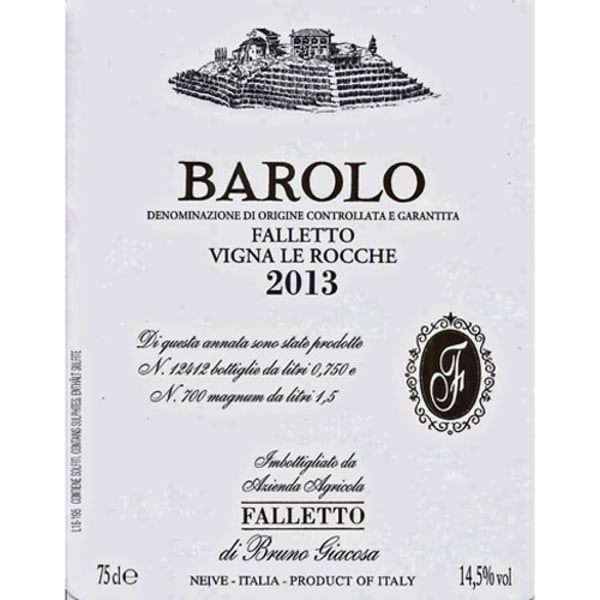 Rượu vang đỏ Bruno Giacosa Barolo Le Rocche del Falletto 2013