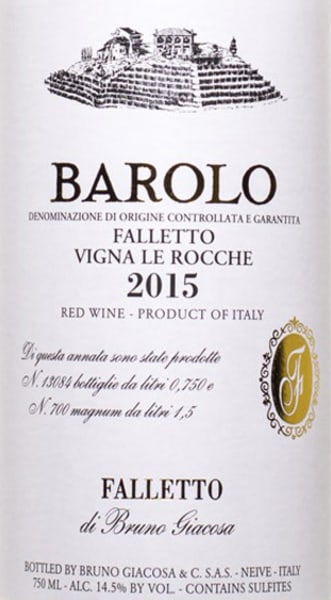 Rượu vang đỏ Bruno Giacosa Barolo Le Rocche del Falletto 2015