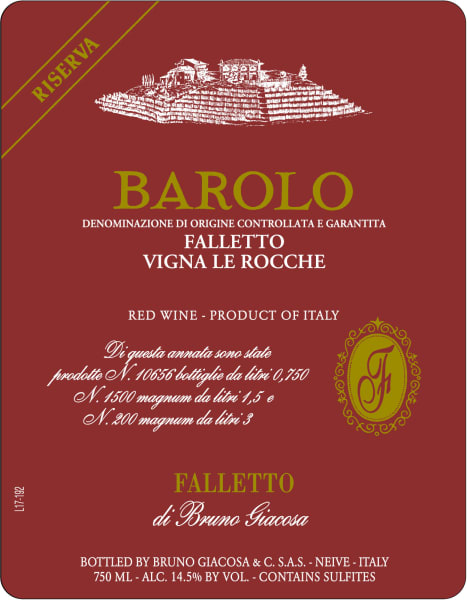 Rượu vang đỏ Bruno Giacosa Barolo Le Rocche del Falletto Riserva 2017