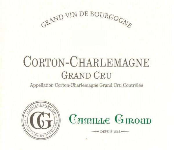Rượu vang trằng Camille Giroud Corton-Charlemagne Grand Cru 2016