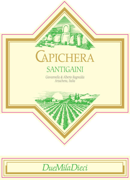 Rượu vang trằng Capichera Capichera Santigaini Vermentino 2010