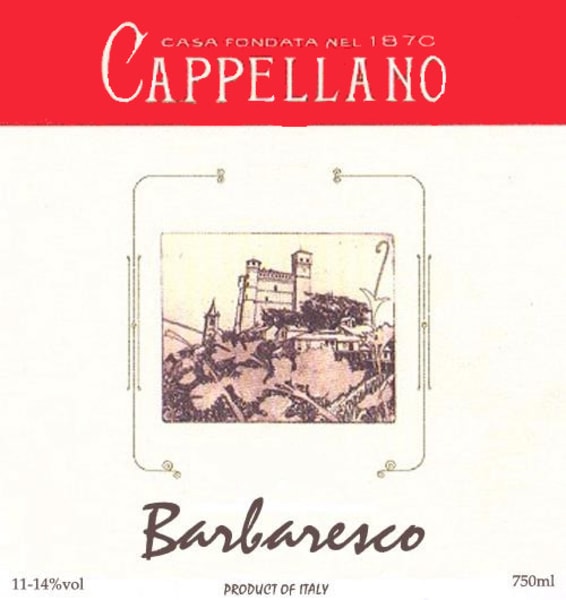 Rượu vang đỏ Cappellano Barbaresco 1996