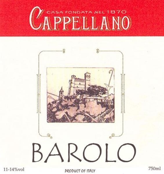 Rượu vang đỏ Cappellano Barolo 1974
