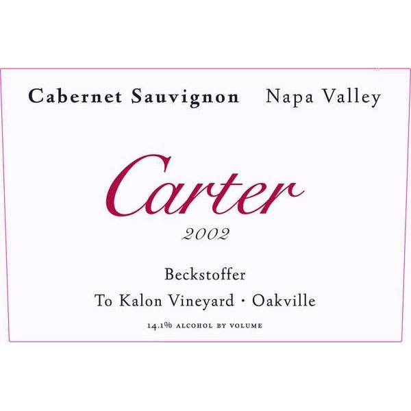 Rượu vang đỏ Carter Cellars Beckstoffer To Kalon 2002