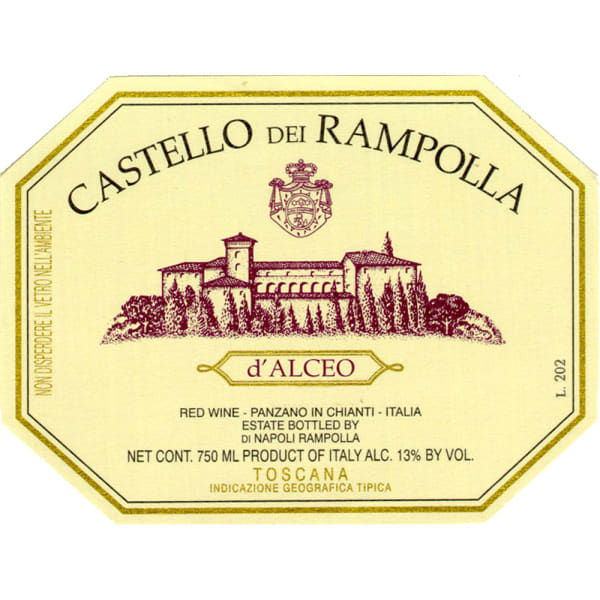 Rượu vang đỏ Castello dei Rampolla d'Alceo 2012