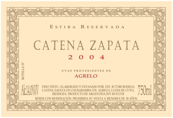Rượu vang đỏ Catena Estiba Reservada 2004