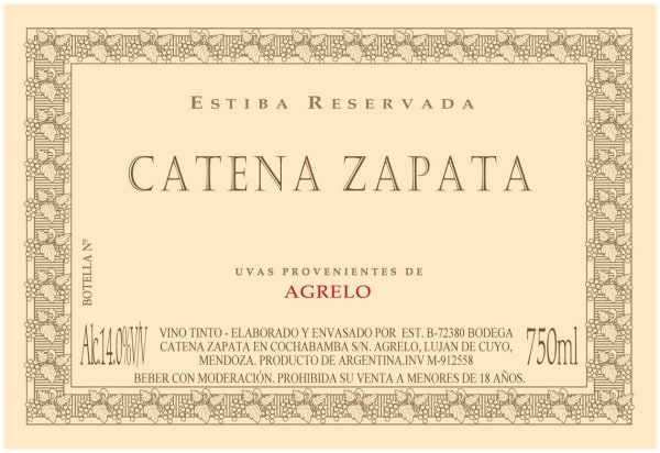 Rượu vang đỏ Catena Estiba Reservada 2007