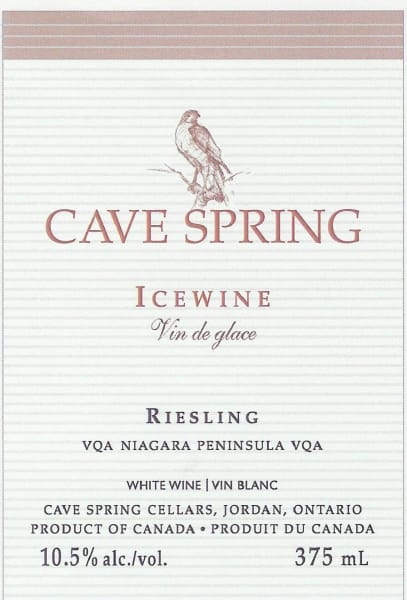 Rượu vang trằng Cave Spring Cellars Icewine Riesling 2014