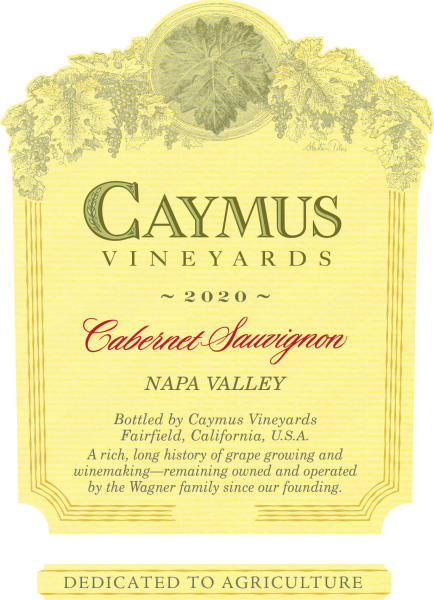 Rượu vang đỏ Caymus Napa Valley Cabernet Sauvignon (chai 3 lít) 2020