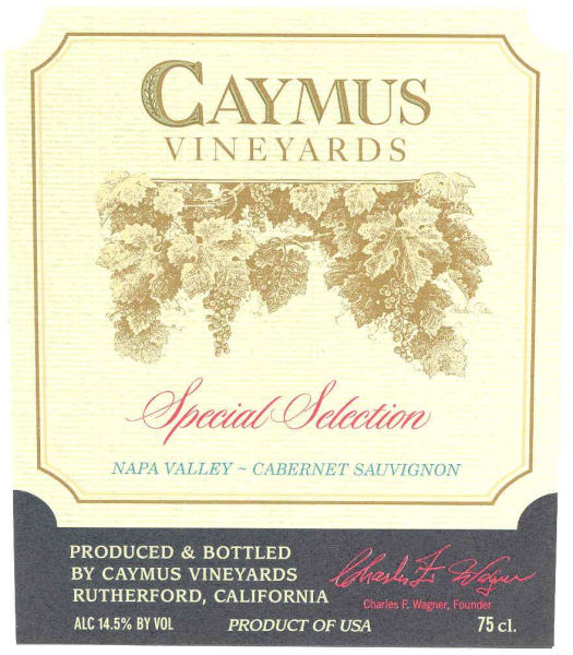 Rượu vang đỏ Caymus Special Selection Cabernet Sauvignon (chai Magnum 1,5 lít) 2015